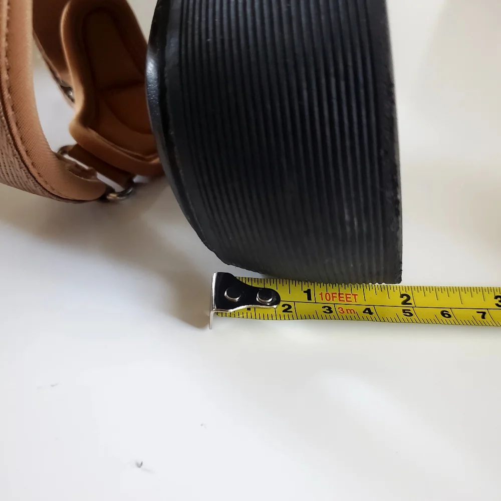 Zara Tan and Black Platform Sandals with Closure Size 9.5 - Picture 8 of 10